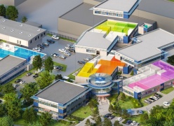 Graphical image of the Stern-Technology Centre in Ahrensburg, Germany.