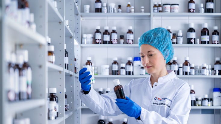 woman in flavour lab