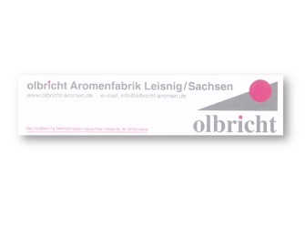 Historical letterhead of the Olbricht & Partner GmbH